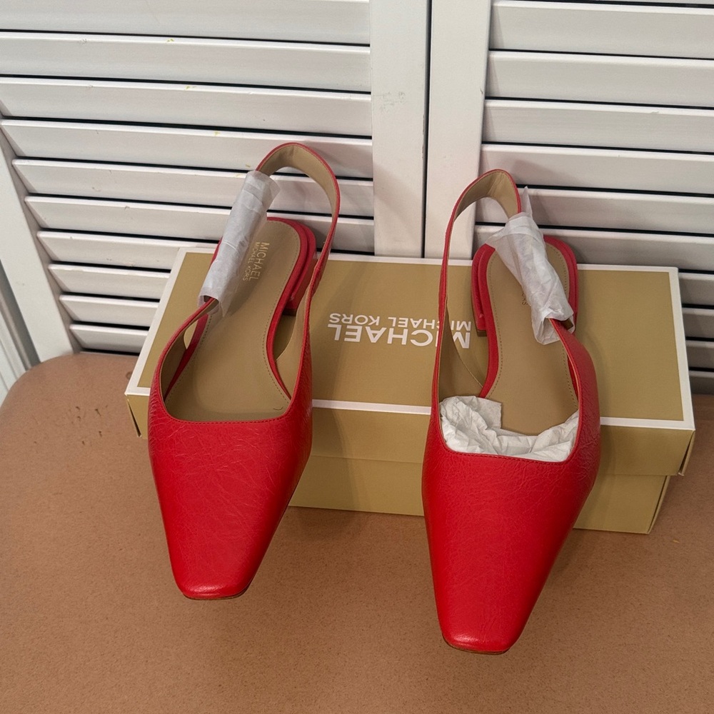 Michael Kors Bold Red Slingback